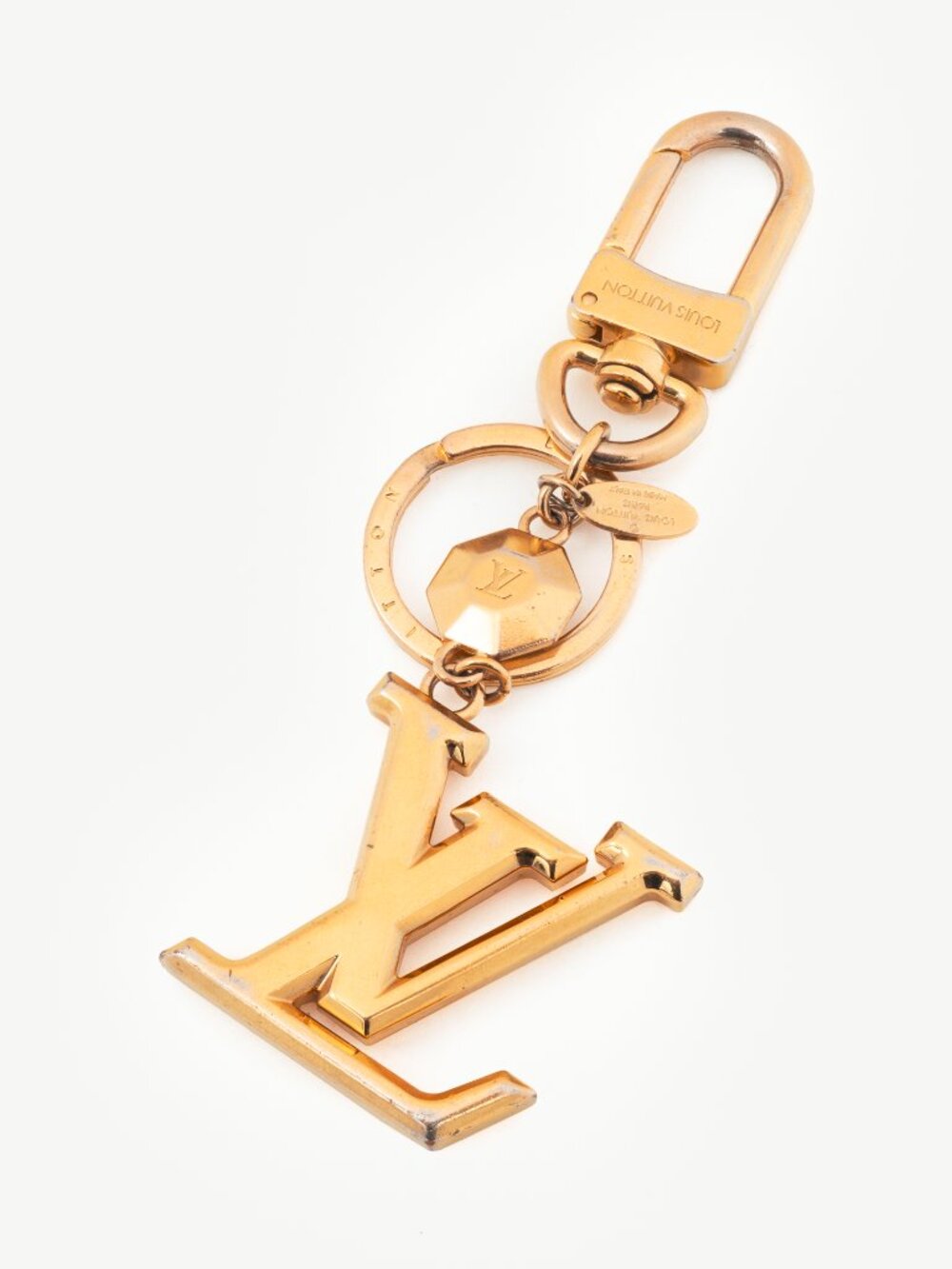 Louis Vuitton LV Facettes Gold-Tone Bag Charm & Key Holder